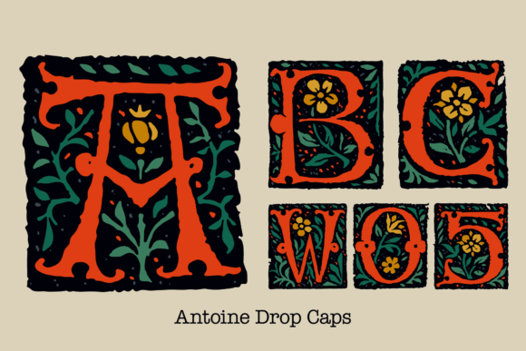 Antoine Drop Caps: A Timeless Design Element