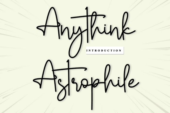 Anythink Astrophile: A Timeless Handwritten Font for Design Excellence