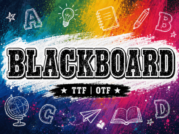 Blackboard Font: A Bold Statement for Designers