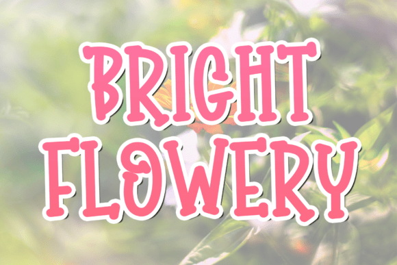 Bright Flowery: A Modern Elegance in Handwritten Script Font