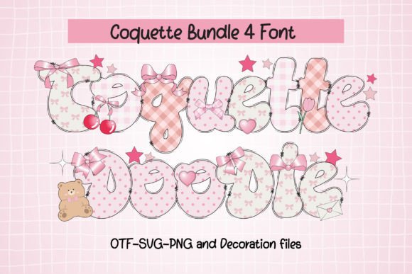 Coquette Doodle: A Playful Font for Creative Expression