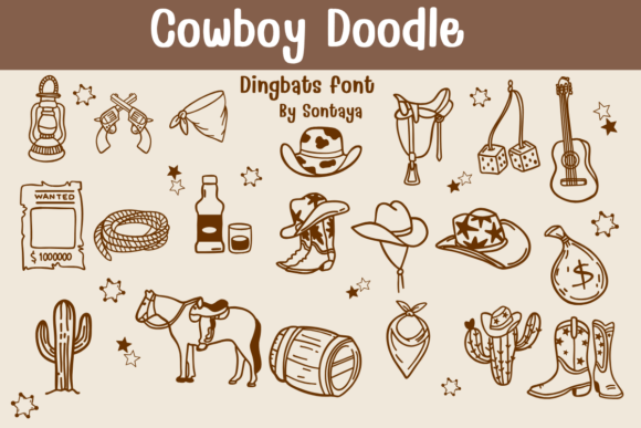Cowboy Doodle: Western Flair for Your Designs