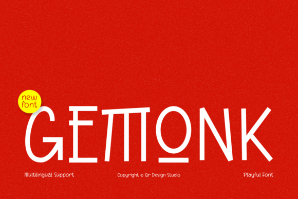 Gemonk: A Playful Display Font That Defies Tradition