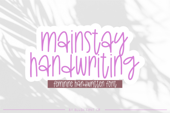 Handwritten Elegance with Mainstay Handwriting
