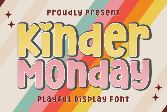 Kinder Monday Font: A Bold Choice for Creative Expression