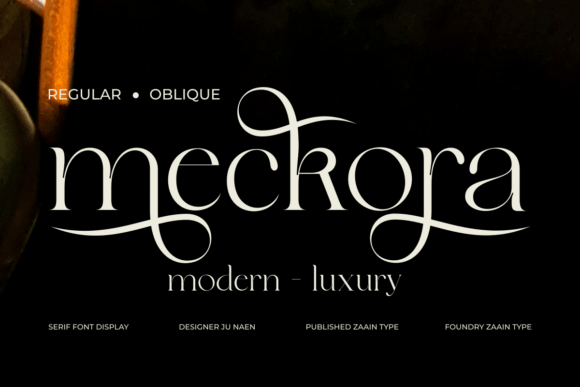 Meckora: A Serif Font with Timeless Elegance