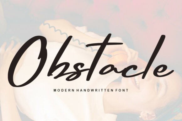 Obstacle: A Delicate, Elegant, and Flowing Handwritten Font for Stunning Designs