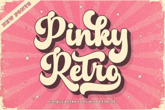 Pinky Retro: A Bold Vintage Font for Modern Design