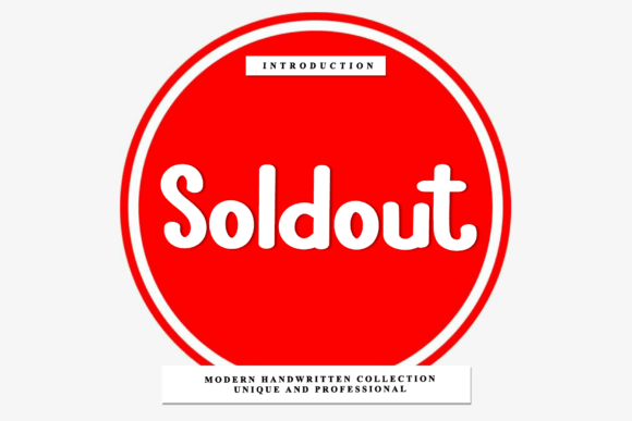 Soldout: A Versatile Script Font for Creative Expression