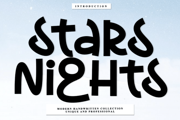 Stars Nights: A Timeless Handwritten Font for Creative Expression