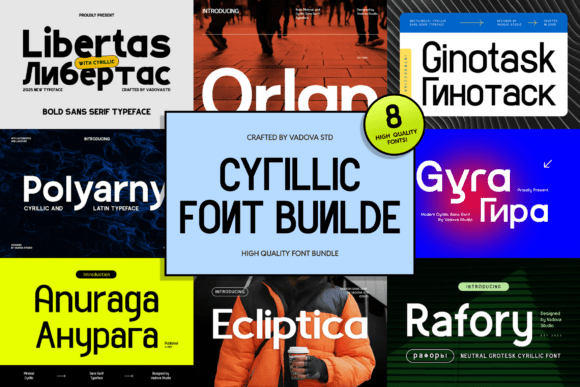 The Cyrillic Font Bundle: A Modern Typographic Solution for Global Design