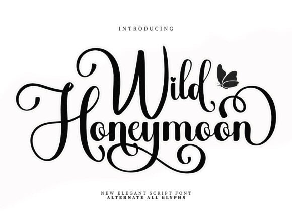 Wild Honeymoon: A Romantic Script Font for Timeless Elegance