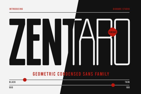 Zentaro: The Bold Typeface for Modern Design